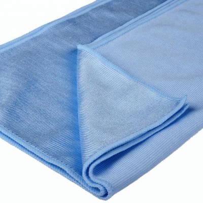 China Microfiber Car/Home Cleaning Glass Towel With Car Cloth Warp Weft Print Absorbency Superb Knitting Towel for sale