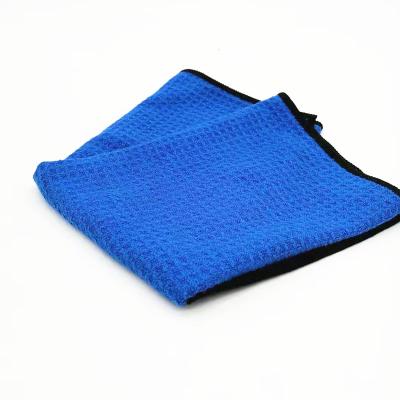 China Single Microfiber Waffle Weave Drying Towel Pineapple Cleaning Cloth for sale