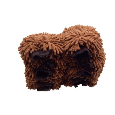 China Microfiber Sustainable Chenille Gloves Car Wash Plush Cloth Cleaning Towels for sale