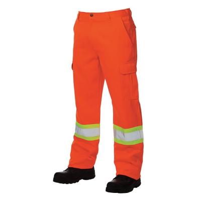 China High Visibility Factory Supply Orange Hi Vis Reflective Safety Trousers for sale