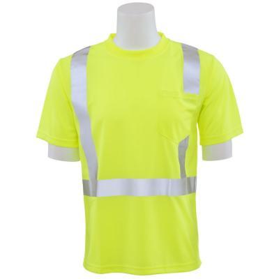 China High Visibility Hi Visibility Hot Sale Yellow Construction Vis Reflective Safety High T-Shirt for sale