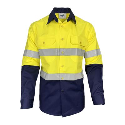 China High Visibility Cotton Hi Vis Work Shirt High Visibility GUARDEVER for sale