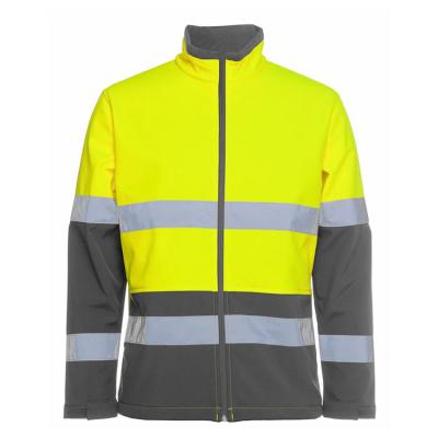 China High Thermal Waterproof Construction Polyester Factory Supply Winter Reflective Safety Hi Vis Softshell Work Wear for sale