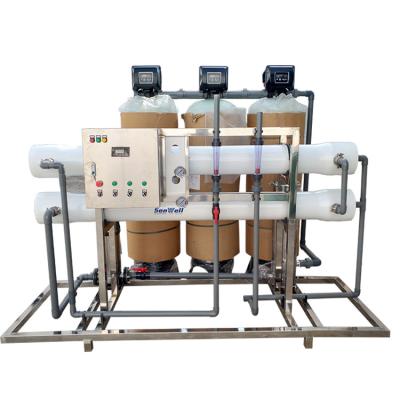 China Large Hotels Reverse Osmosis Equipment RO Purified Water Treatment And Supply Barreled Water Equipment for sale