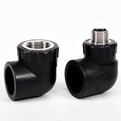 China Corrosion Resistance China Factory Hot Sale Black Cast Iron Pipe Fittings Threaded Elbow HDPE Pipe Fittings for sale