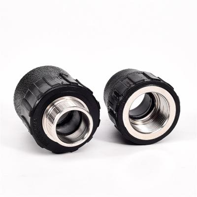 China Corrosion Resistance Professional Made High Quality Durable Outer Thread Direct Black HDPE Pipe Fittings for sale