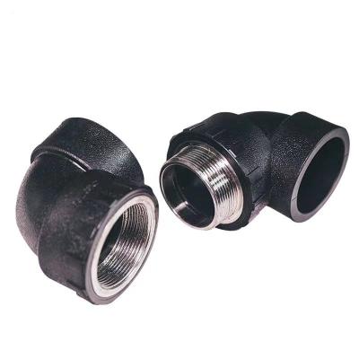 China Corrosion Resistance PE Pipe Fittings Socket Black Popular Hot Selling Portable Pipe Fitting for sale