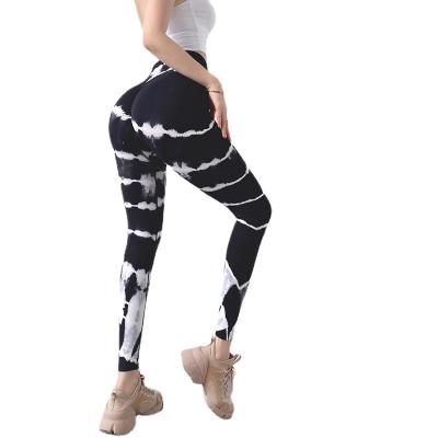 China Women's Bond Breathable Matrix Textured Workout Gaiters Booty Yoga Pants Crack! crack! slimming ruched pantyhose for sale