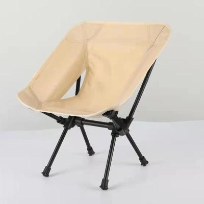 China Beach Outdoor Simple Ultralight Art Folding Chair Camping Solid Wood Sketch Camper Fishing Chair Camping Leisure Moon Chair for sale