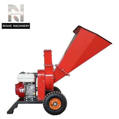 China Reputable Reputable Tree Branch Chipper Factory Direct Gasoline Engine 7.5hp Agricultural Garden Small Scale Wood Chipper Plant for sale