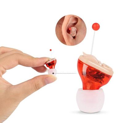 China Digital Hearing Aid 2021 CIC Ear Amplifier Red And Blue Invisible Hearing Aid for sale