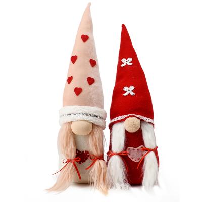 China New Arrivals Handmade Plush Swedish Gnomes Happy Valentines Day Gifts Set For Lover for sale