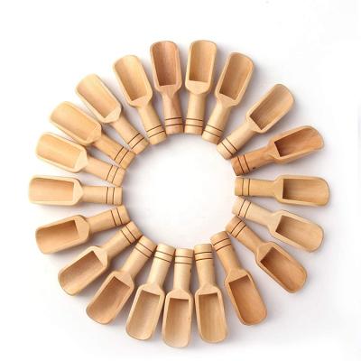 China Disposable High Quality Eco-friendly Wooden Kitchenware Mini Wooden Scoops For Bath Salts Kitchen Utensils for sale