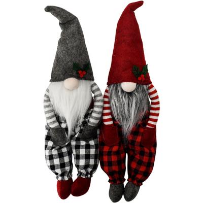 China Wholesale Environmentally Friendly Handmade Plush Gnome Christmas Gifts Lovely Christmas Elf Dwarf Christmas Decoration for sale