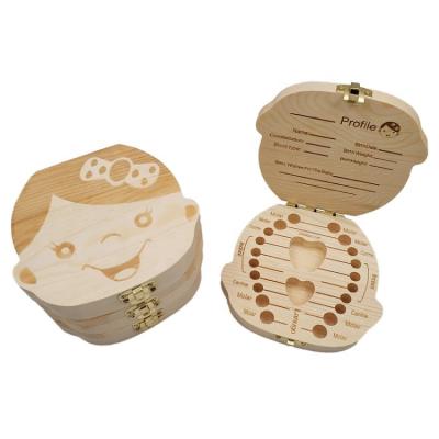 China All Hot Selling Wooden Fairy Milk Tooth Box for sale