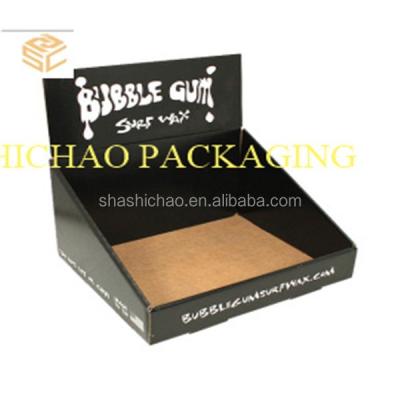 China High Quality Recycled Materials POP Cardboard Countertop Display Box, Foldable Cardboard Shipping Box In Counter Display for sale