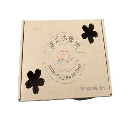 China Recycled Materials Corrugated Flute Paper Box For Fruits And Vegetables for sale