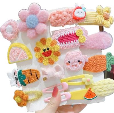 China For Hot Selling Fashion Hair Clip Girl's Cute Tasty Hair Clips For Children Sweet Flower Hair Clip for sale