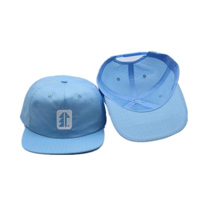 China JOINT Nylon Fabric Flat Brim Ripstop 5 Panel Snapback Hat Unstructured Hat for sale