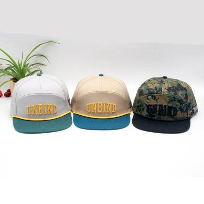 China JOINT Wholesale Customized Camouflage Snapback Mesh Patch Logo Custom 7 Panel Snapback Hat Black Cap for sale