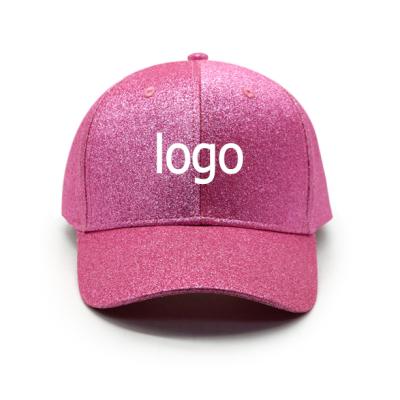 China JOINT Wholesale Custom Logo Pink Baseball Sports Dad Hat Cap With Embroidery For Women for sale