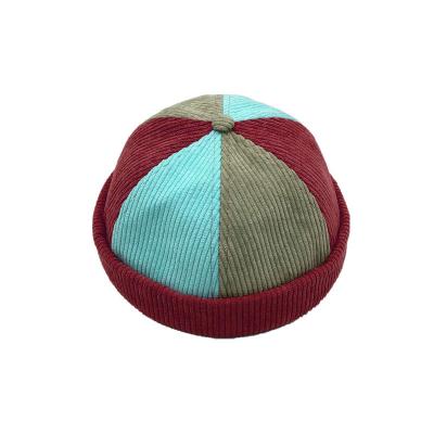 China COMMON OEM Custom Design Your Own Hat Without Logo Corduroy Brim, Different Colors Hat Caps for sale