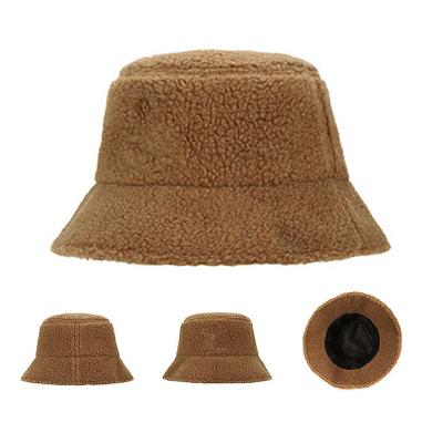 China American Hot Sale Fashion Fit Picture Fur Bucket Hat Soft Material Polyester Sherpa Bucket Hat for sale