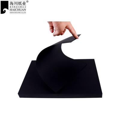 China 250g black high quality anticurvature cardboard for bags for sale