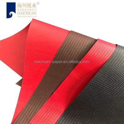 China Anticurl Diversity Book Tie Texture Carbonless Embossed Paper for sale