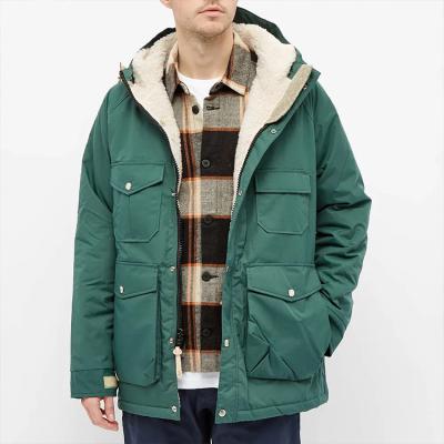 China Breathable Duty Parka Jacket Men Zipper Closure And Drawstring Custom Storm Flap Trim Wholesale for sale