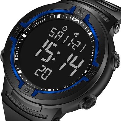 China Large-Screen LCD Alarm Sports Waterproof New Atmosphere Sports Digital Men's Wrist Watch 3 Reloj Watches for sale