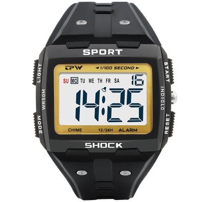 China Running Alarm Reloj Watch Sport Men Wrist Watch Digital Week Display for sale