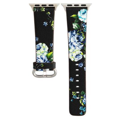 China Good Quality Leather Custom Printing Apple Band Leather Apple Watch Band Print for sale