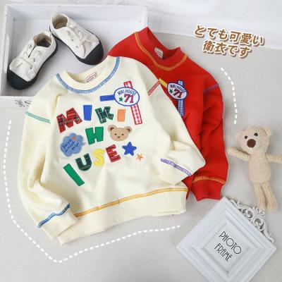 China 2022 Anti-shrink Spring Children Baby Boy Girl Clothes Hooded Children's Print Cartoon Pullover Full Autumn Early Hoodies Coat for sale