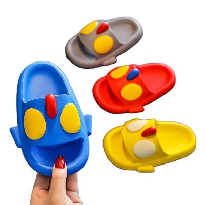 China Hot Selling Waterproof Cute Cartoon Home Bottom Indoor Non-slip Soft Children's Sandals Summer Boys And Girls Slippers for sale