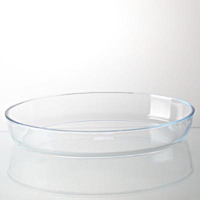 China Sustainable 4.2L Clear Space Oval Microwave And Oven Use Glass Tray for sale