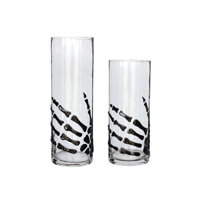 China 2021 traditional hammered water drinking glasses with ghost paw for sale