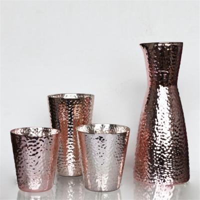 China Use For Dinner / Shot Glasses Eco - Friendly Copper Mug Set Cups Glass Tumbler for sale