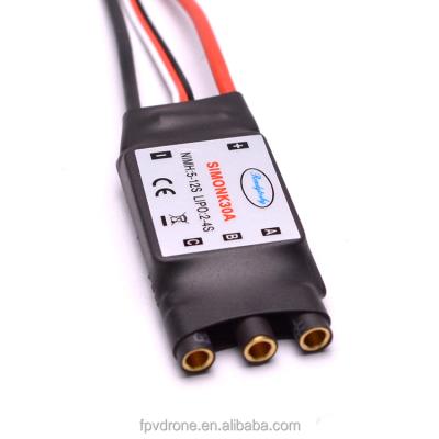 China Vehicles & Remote Control Toys 30A SIMONK Electronic ESC BEC 5V 2A ESC Speed ​​Controller 3.5mm Banana Connector For RC Helicopter Quad-rotor X-Helicopter for sale