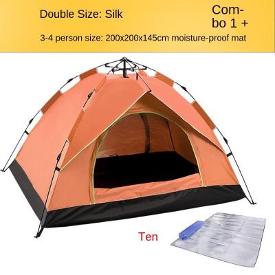 China 2-4Man Water Proof And Sun Protection Tent Camping Tent Rainproof Outdoor Automatic Type Quickly Open Spring Tent Manufacturer for sale