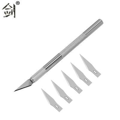 China Quick-change aluminum trade assurance hobby non-slip knife for paper cutting for sale