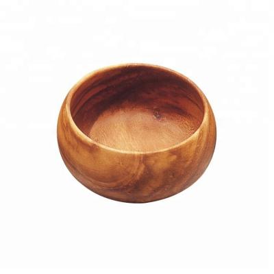 China BAMBOO Calabash Serving Acacia Salad Bowl Round Wood for sale