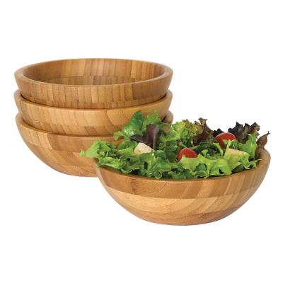 China Personalized Sustainable Sustainable Bamboo Salad Acacia Wooden Bowl for sale