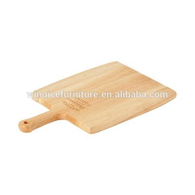 China Sustainable Custom Quality Assured Lowest Cost Rubber Wood Cutting Board With Handle for sale