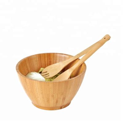 China Winnicehome Sustainable Classic Extra Large Bamboo Salad Bowl for sale