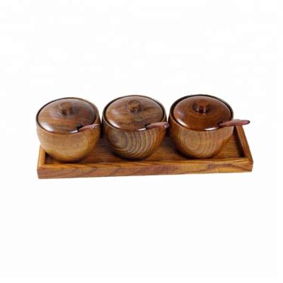 China Spice wood creative seasoning wooden storage box for sale