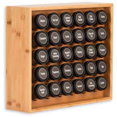 China 2022 New Arrival Custom Wooden Spice Rack Bamboo Kitchen Spice Rack Organizer Eco-friendly for sale