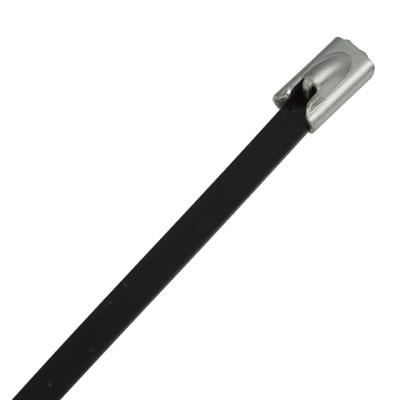 China Professional PVC Coated Stainless Steel Cable Ties 4.6 & 7.9 MM Width for sale