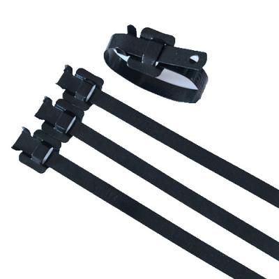 China Flame Retardant Reusable Metal Zip Ties , 316 Stainless Steel Cable Tie Wraps for sale