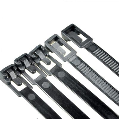 China Black Nylon Cable Ties Ties 300mm 200mm Heavy Duty Uv Resistant Zip Ties for sale